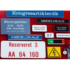 Skiltning og gravering