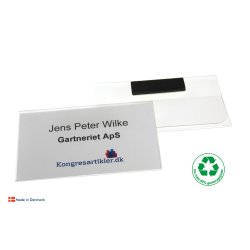 Deluxe navneskilt med magnet - 60x105 mm - Serie 33