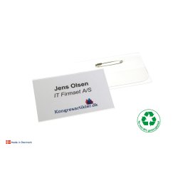 Deluxe navneskilt med nl - 51x80 mm - Serie 34