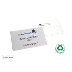 Deluxe navneskilt med nl - 60x90 mm - Serie 34