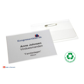 Deluxe navneskilt med nl - 74x105 mm - Serie 34