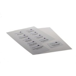 Navneskilt med clips og nl - 51x80 mm - Serie 14