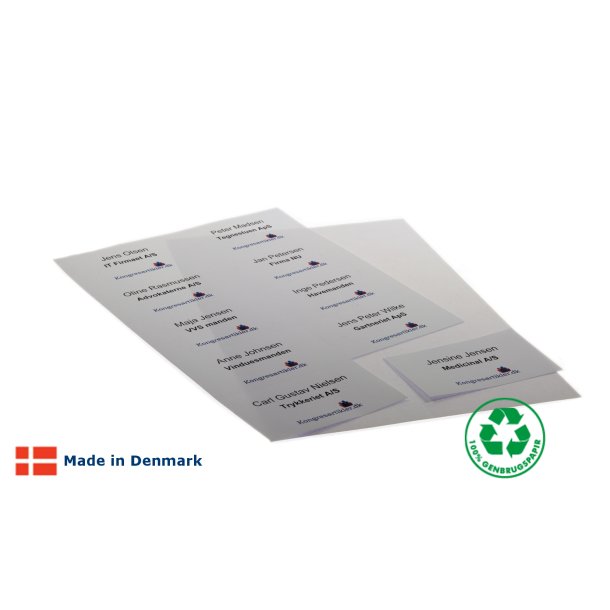 Indstik p A4 ark - 100% genanvendt papir