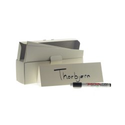 Bordskilte 80x250mm, karton 'klar til brug' 