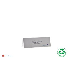 Deluxe transparent Bordskilteholder til A6, 70% genanvendt plast