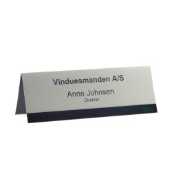 Bordskilteholder i farvet plast til A4 