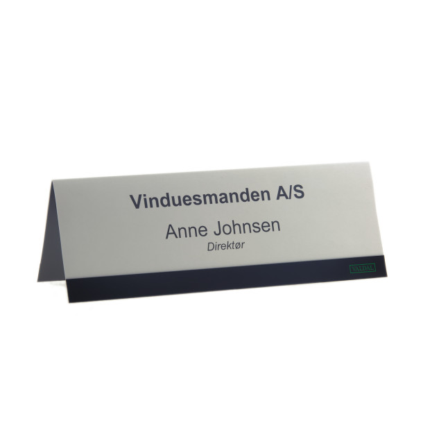 Bordskilteholder i farvet plast til A4 