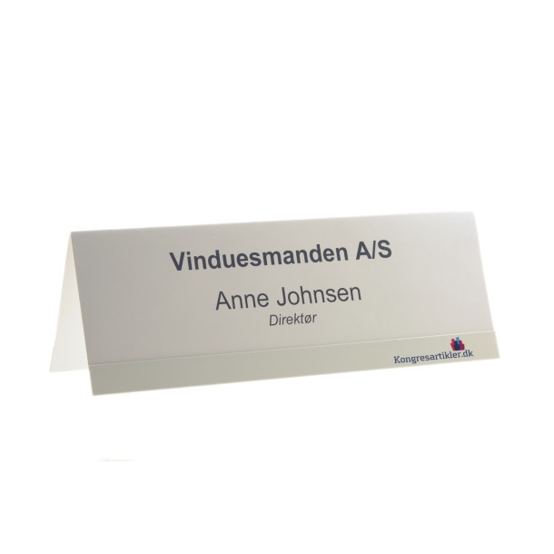 Bordskilteholder i farvet plast til A4 