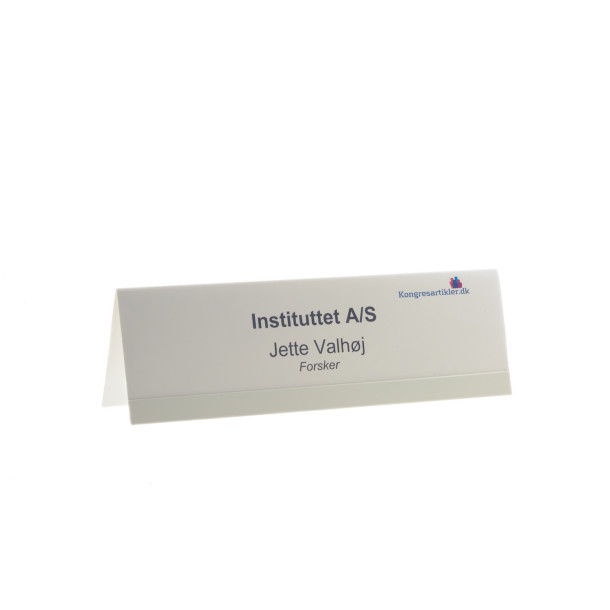 Bordskilteholder i farvet plast, 80x250mm