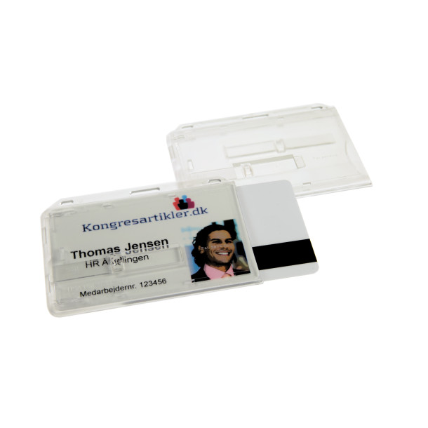 ID-kortholder - Lukket m. 2 udskydere til 2 kort