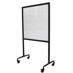 Klar akryl - afskrmning p hjul - 130x170 cm