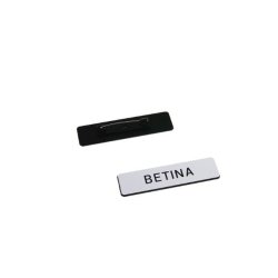 Graveret reversskilt 16x65 mm med nl