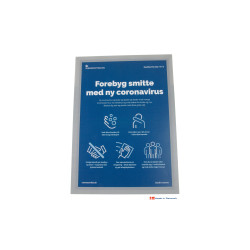 Selvklbende magnet skilteramme - flytbar