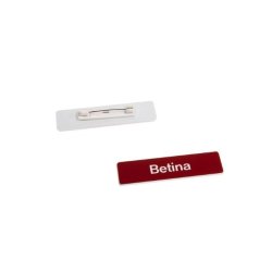 Graveret reversskilt 16x65 mm med nl