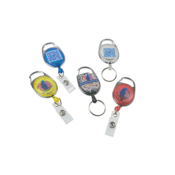 Yoyo m. n�glering med logo - farvede
