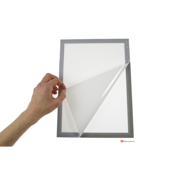 Selvklbende magnet skilteramme - flytbar